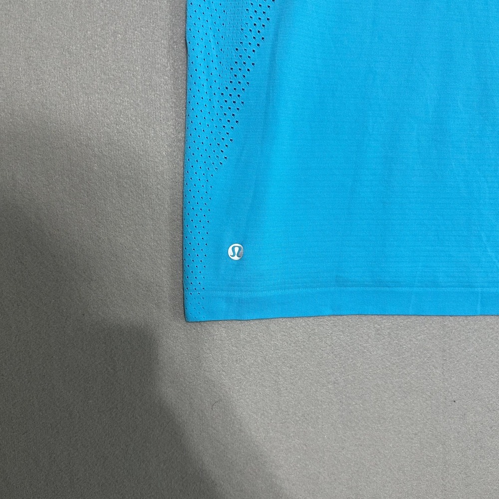 Lululemon Swiftly Tech Short Sleeve 2.0 Blue Athletic Shirt Size 2 - Picture 4 of 8
